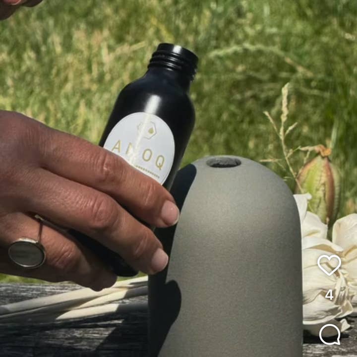 Anoq - Vente Diffuseur de parfum chauffant - Nature du Lin - Recharge 100ml pour vase diffuseur1