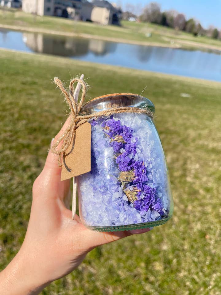 Casamento Mini Banho Sais Favors, Favors Roxo por atacado de Bordian Bath salts