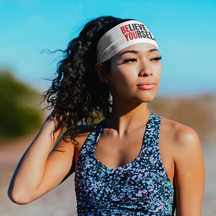 Runners Essentials by Without Limits - Wholesale Fashion headband – women's - Motivational Headbands (3.5" Tapered)6
