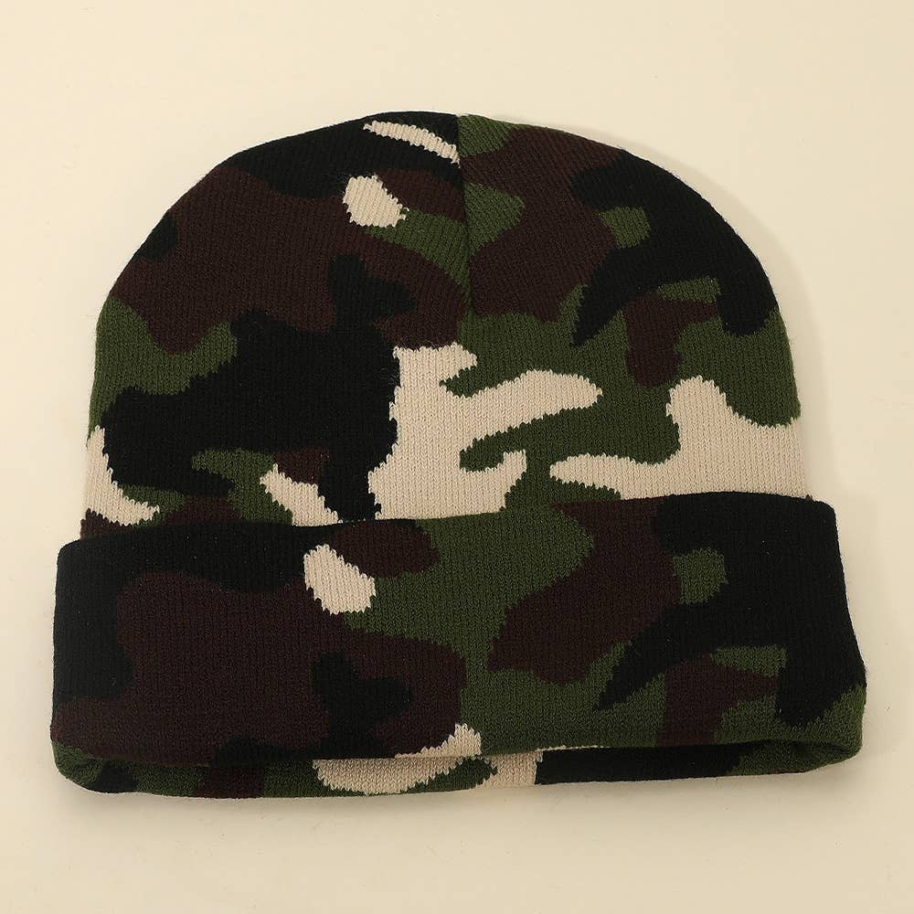 Sensibling Corp. - Venta al por mayor Gorro de lana - Mujer - 12PCS - Gorros de Invierno con Estampado de Camuflaje2