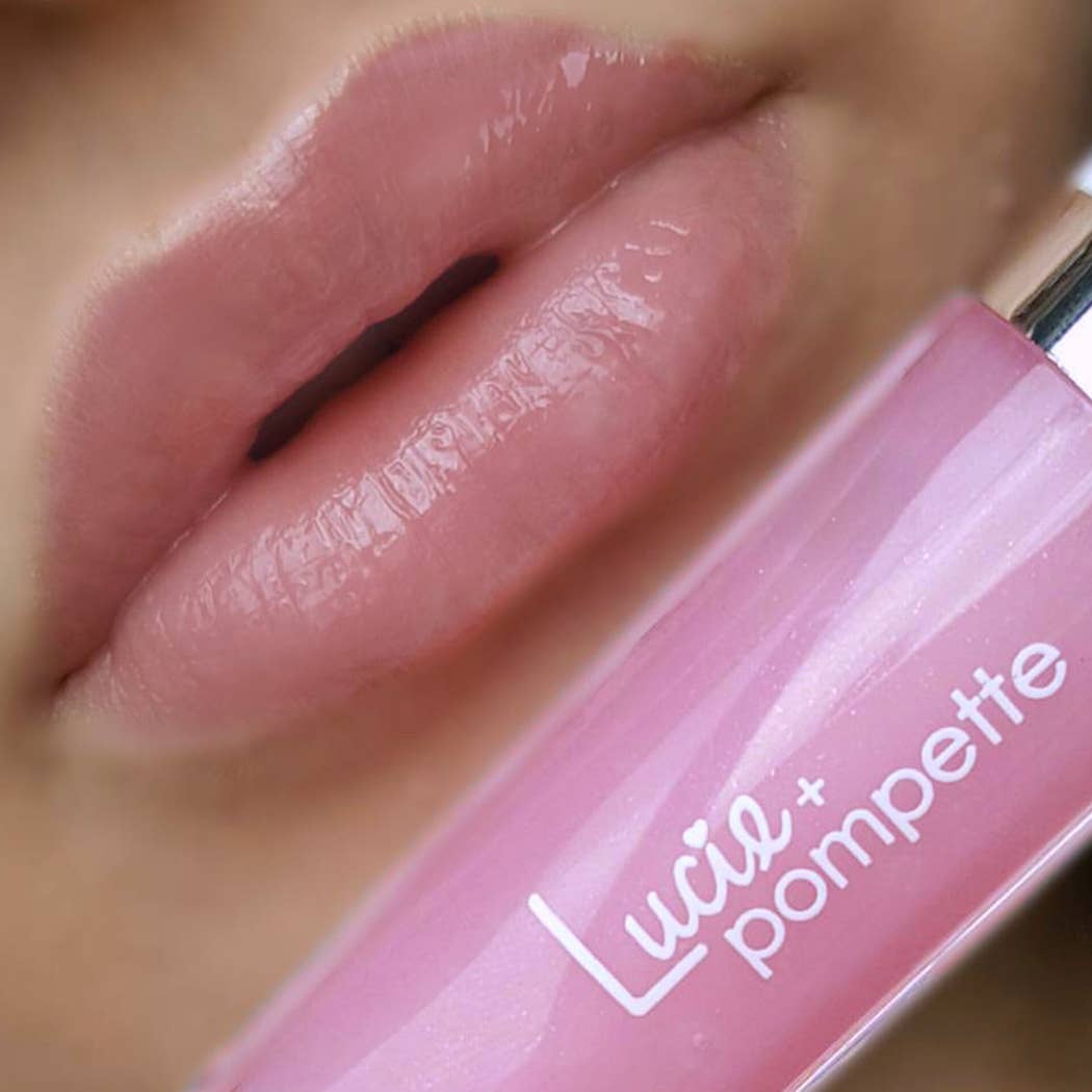 Lucie + Pompette - Wholesale Lip Plumper - Lip Batter Plumping Gloss – La La (Baby Pink)1