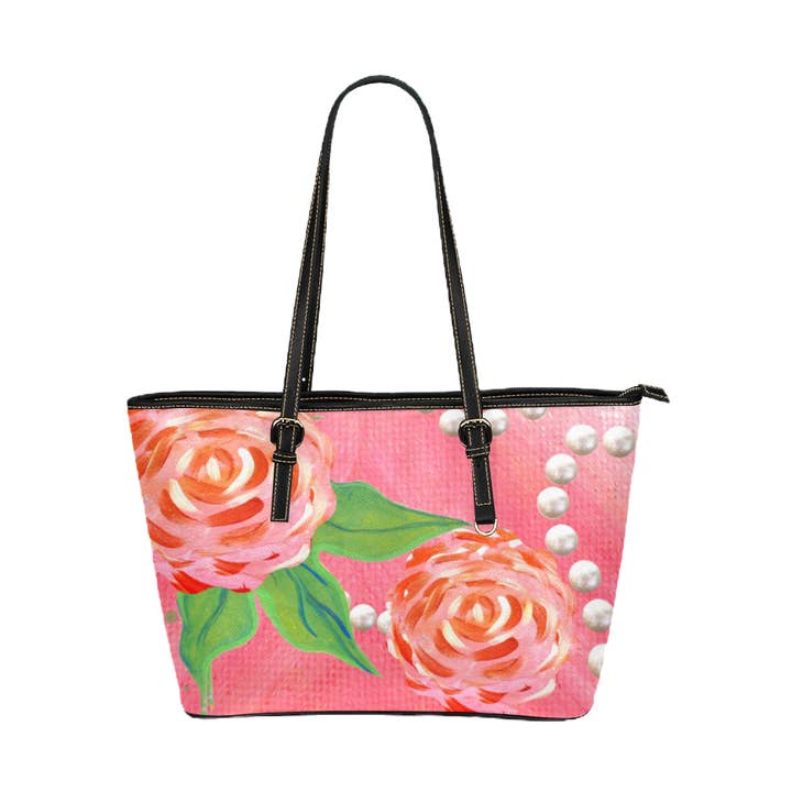 Pretty-N-Pink Tote Bag (Model 1651) (Small) for wholesale by Off the Canvas Collection, LLC