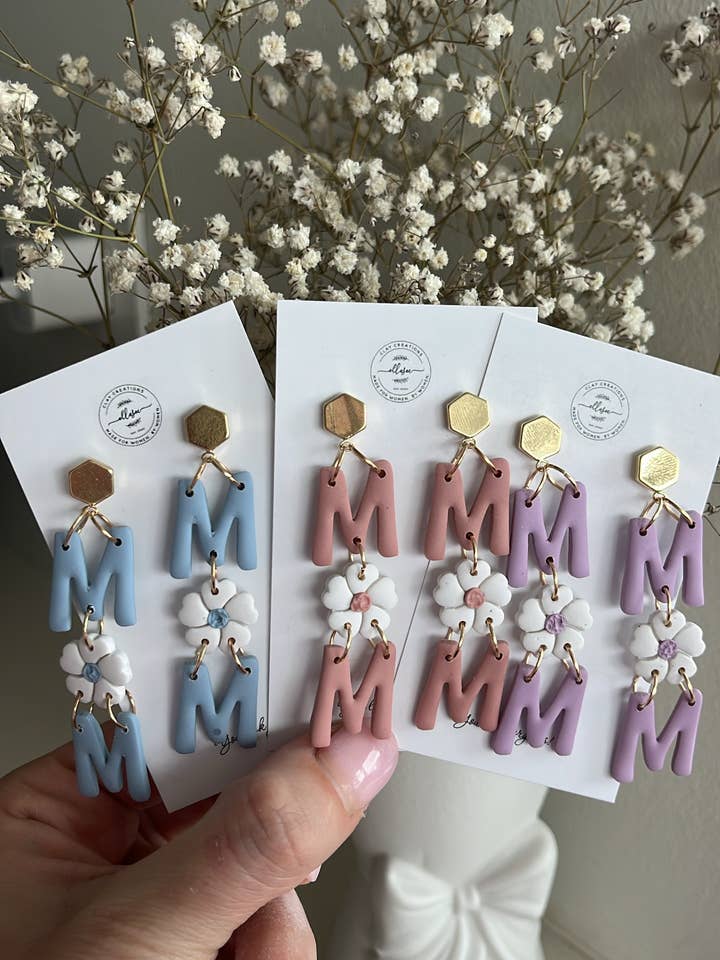 Mama Flower Dangles for wholesale by ElleseeWomen