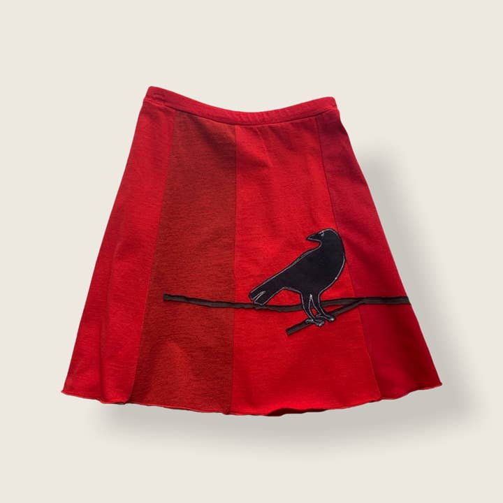 Mini-Applikationsrock - Crow für den Großhandel von Sardine Clothing Co.