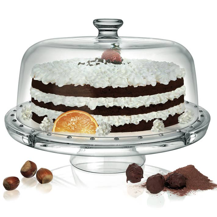 Présentoir avec Cloche en Verre Pressé – 4 en 1 Multifonction pour la vente par Bergamaschi & Vimercati S.p.a.