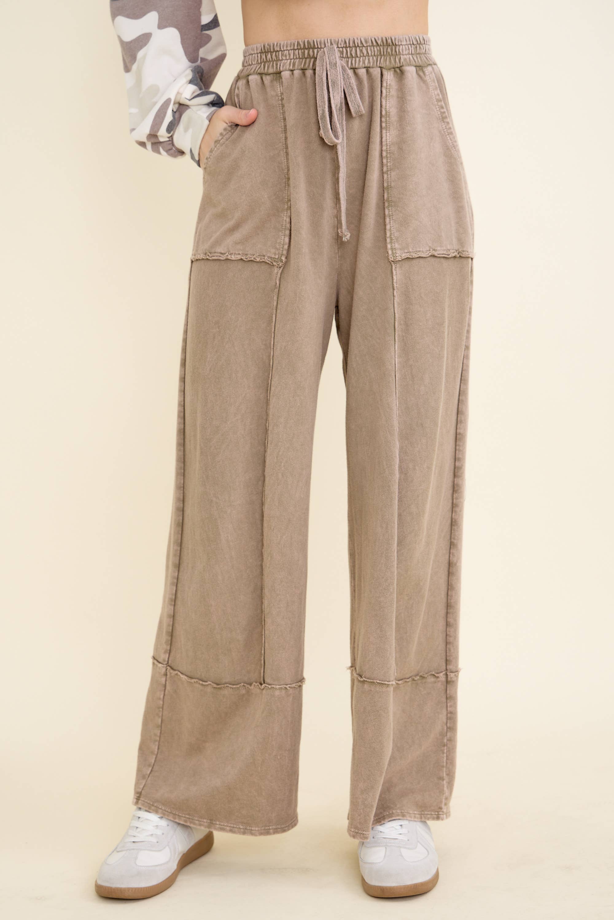 J.Her - Wholesale Pants - Women's - Mineral Washed Everyday Everywhere Terry pants HP68662
