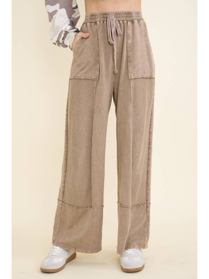 J.Her - Wholesale Pants - Women's - Mineral Washed Everyday Everywhere Terry pants HP68662