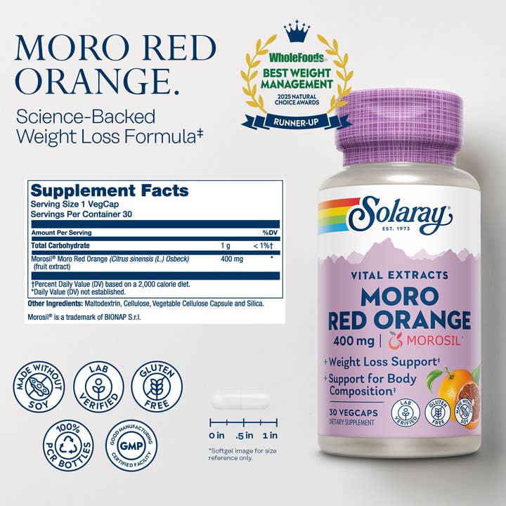 Solaray - Wholesale Oral Supplement/Vitamin - Moro Red Orange Extract Morosil1
