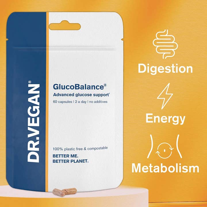 DR.VEGAN - Wholesale Voedingssupplement/vitamine - GlucoBalance® | 60 capsules | Ondersteuning van de bloedsuikerspiegel5