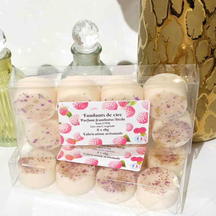 Fondants parfumés Framboise/litchi pour la vente par LNDECO