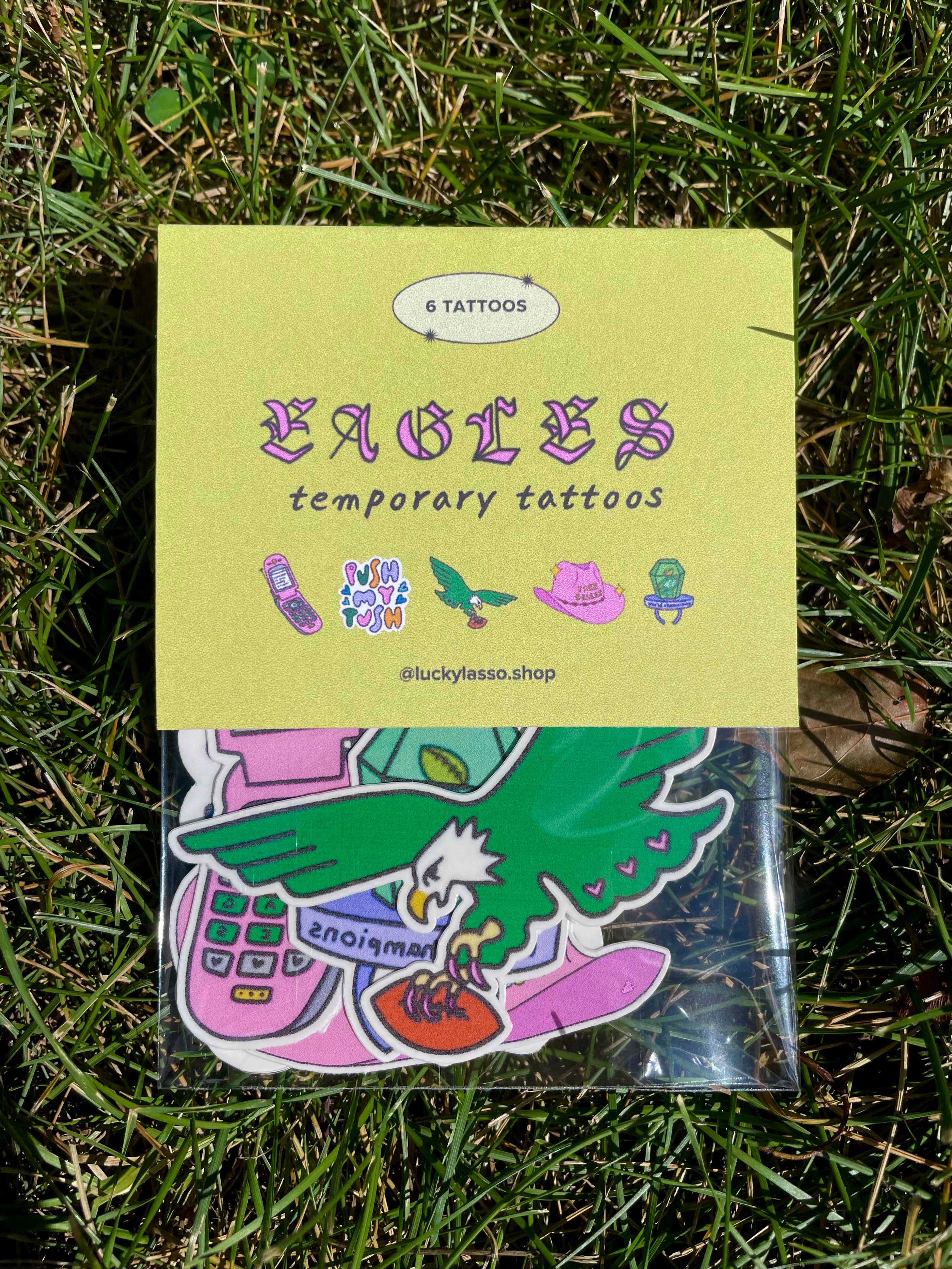 Lucky Lasso - Wholesale Temporary Tattoo - Eagles temporary tattoos1