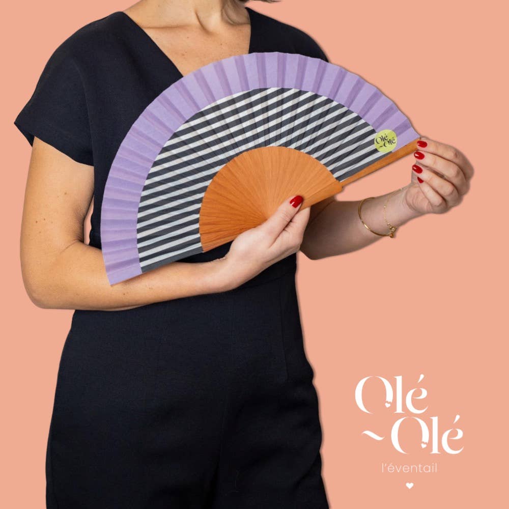 Olé-Olé - Vente Éventail - Éventail Horizon Mauve4