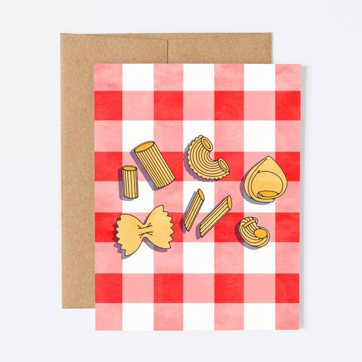 Pasta Greeting Card for wholesale by Brooke Finally