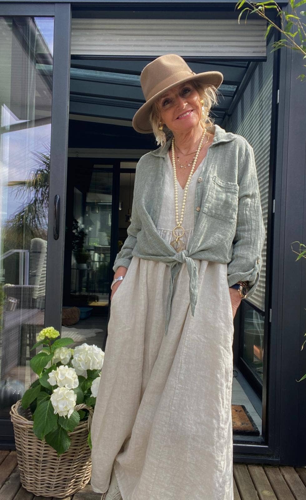 LINEN & COTTON HOUSE – Großhandel Bluse – Damen – Leinenweste 3025 MY VEST53