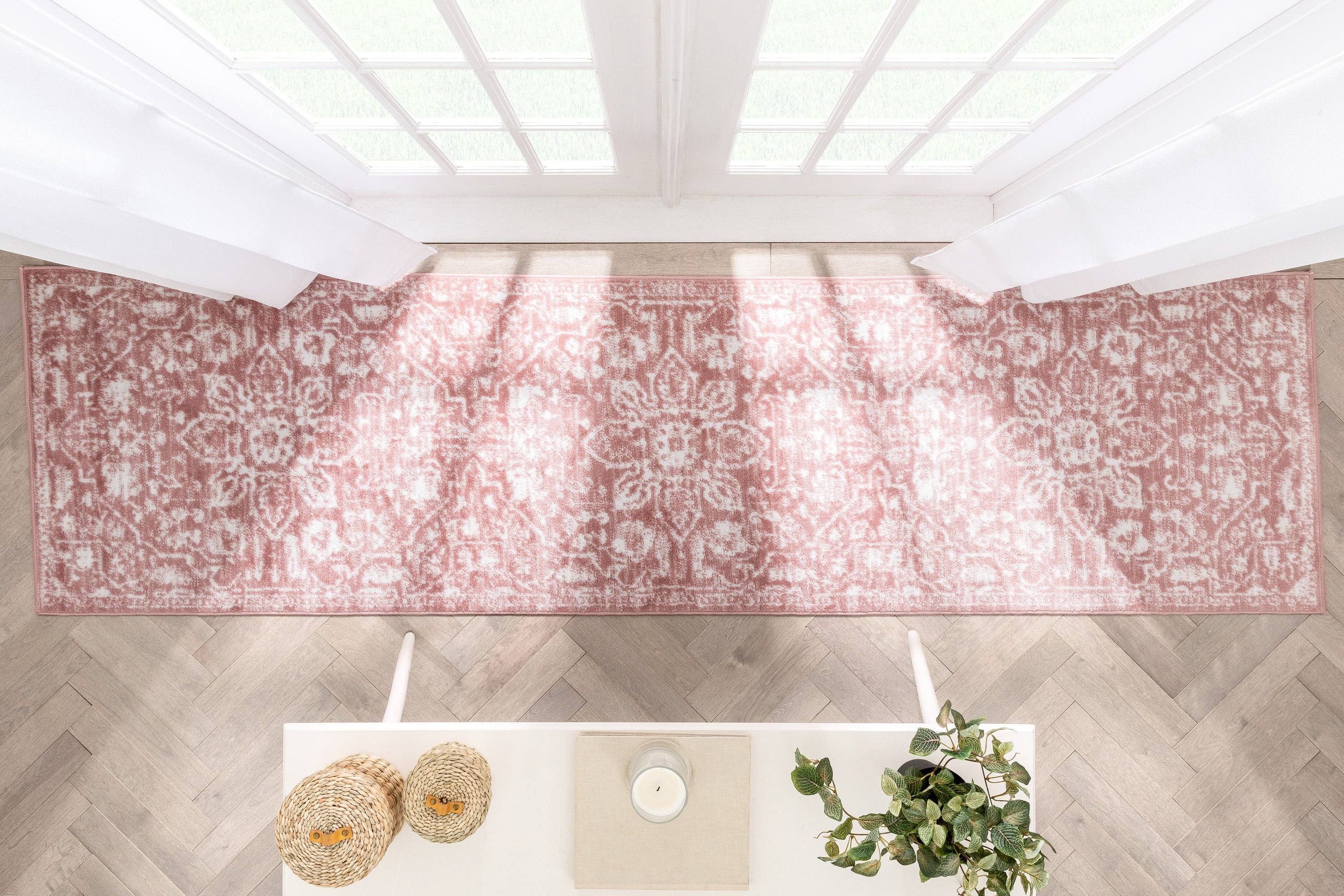 Well Woven - Wholesale Area Rug - Disa Vintage Medallion Blush Soft Rug By Chill Rugs12