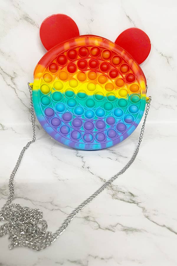 Multi Color Push Pop Fidget Cross Body Bag for wholesale on Faire1