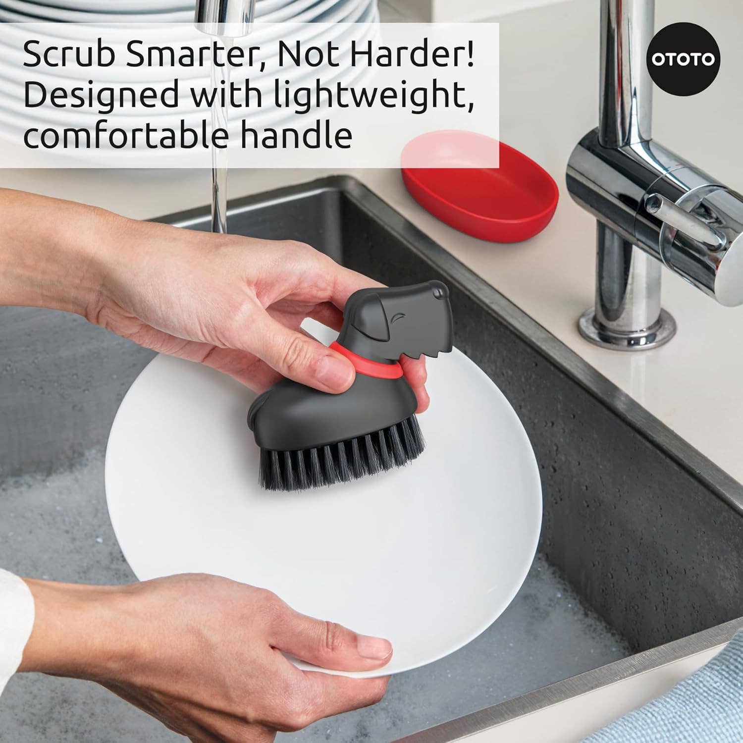 OTOTO - Wholesale Cleaning Brush - NEW Oscar Dog Dish Brush - Kitchen Accessories & Gifts5