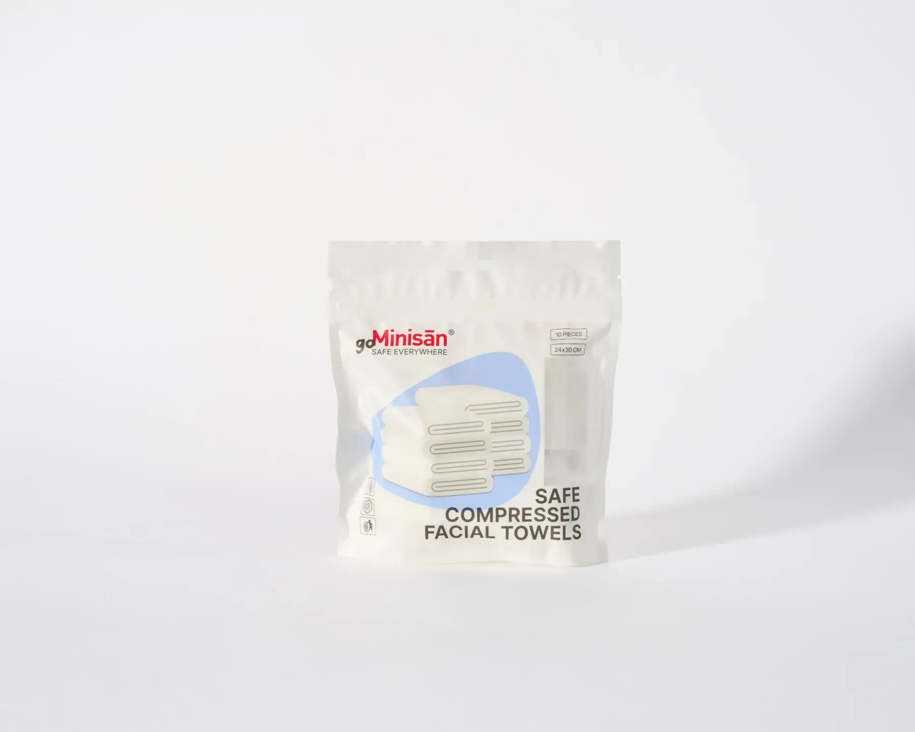 F.T.H. Food Technology Holding - Wholesale Face & Body Wipes - MINISAN - Safe Compressed Facial Towels (10 pieces)2