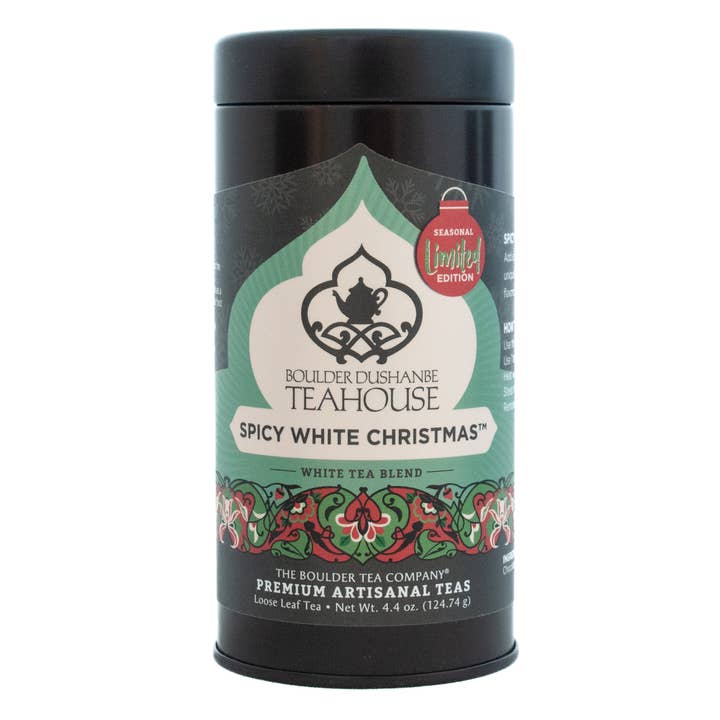 Chá Preto com Sabor de Natal Picante White Christmas™ por atacado de Boulder Tea Company