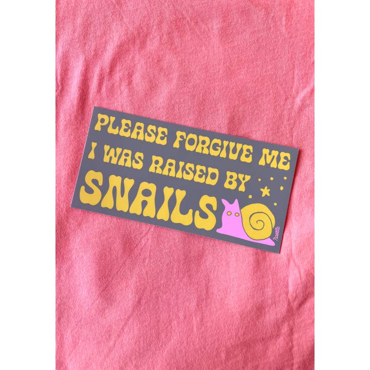 kaeraz - Wholesale Sticker - Raised By Snails Bumper Sticker4