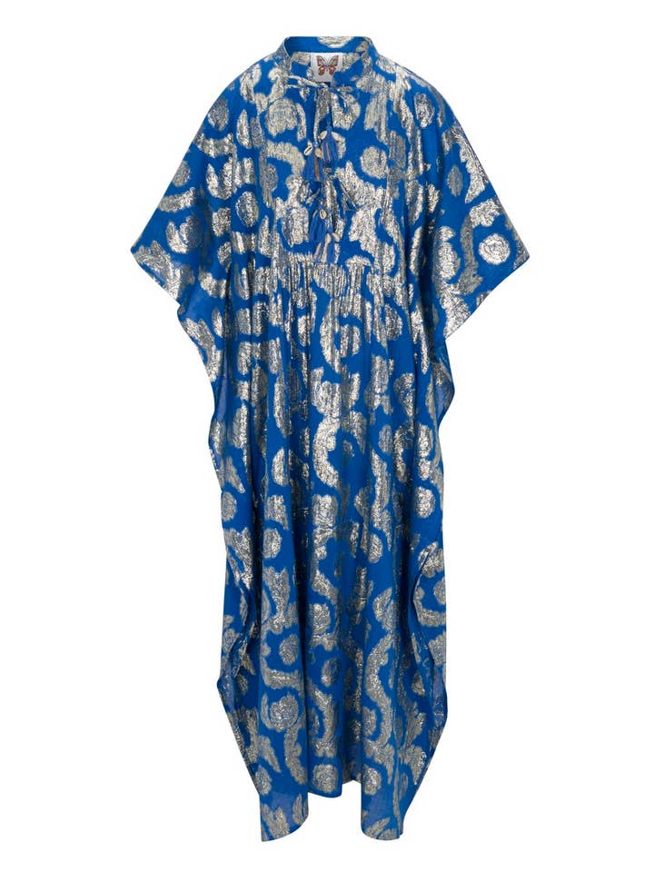 Palm Springs Caftan Maxi Dress - Ocean Blue for wholesale by Meghan Fabulous