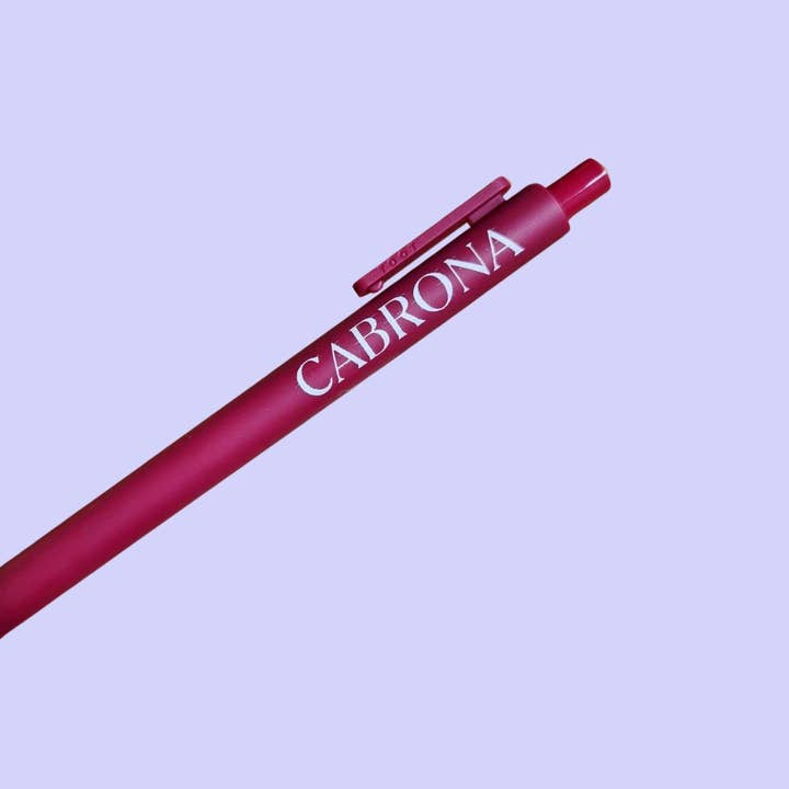 Cabrona Black Ink Pen for wholesale by Ana Karen Loves Paper
