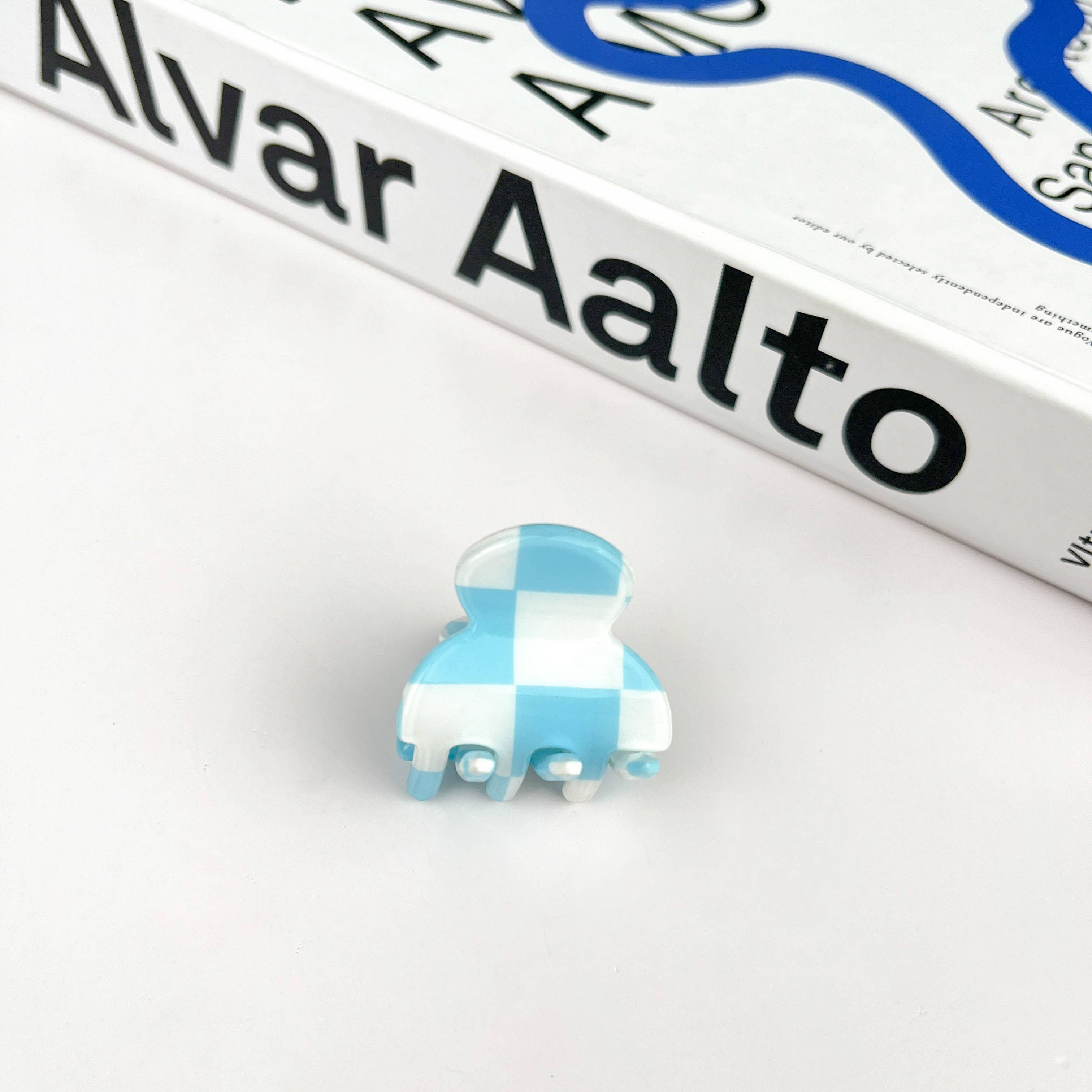 TheDivaSoap - Venta al por mayor Horquilla para el pelo - Mujer - Minipinza en forma de garra en forma de tablero de ajedrez2