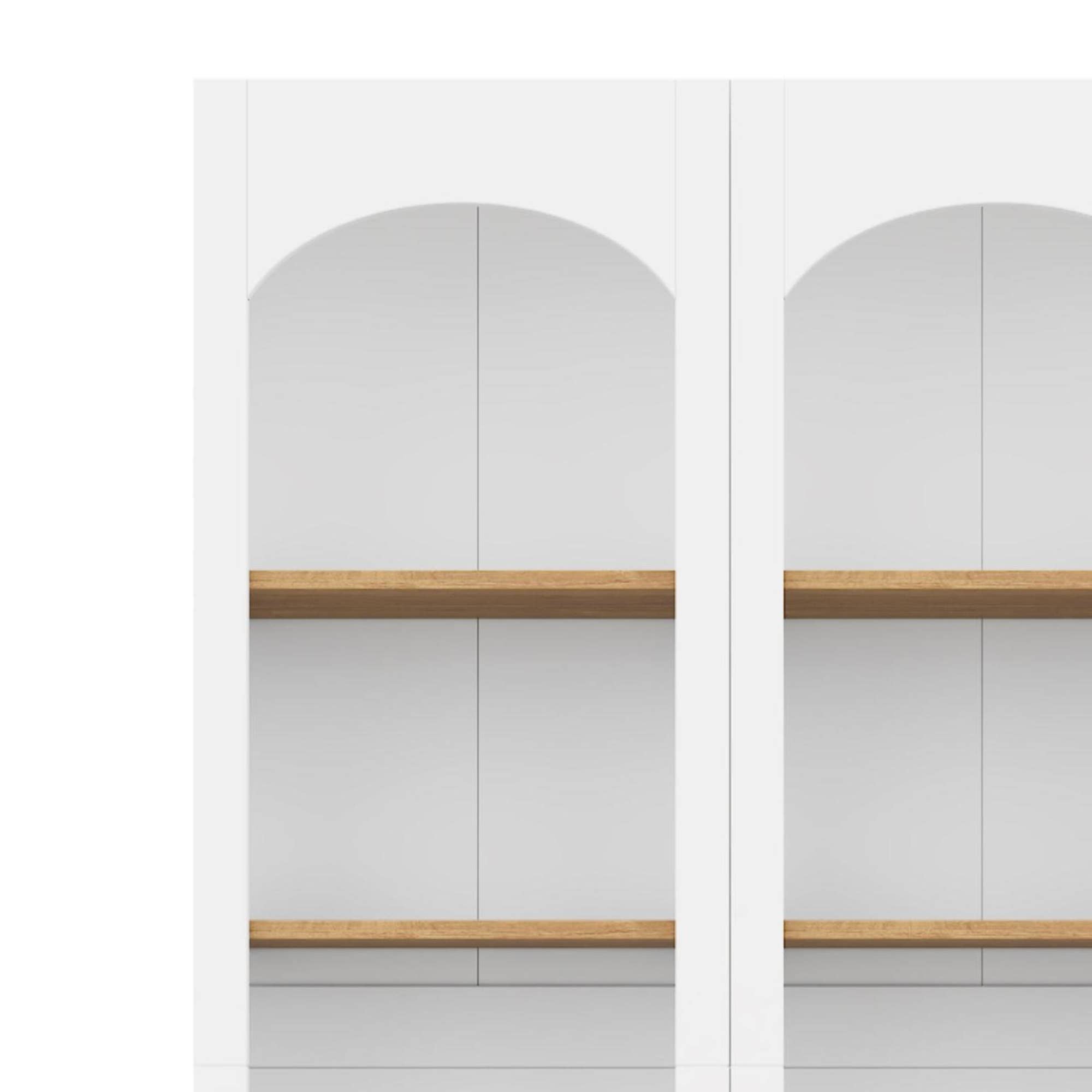 HOMYCASA DESIGN INC - Vente Bibliothèques - Ensemble de 2 bibliothèques à 5 niveaux de style rustique avec étagères réglables22