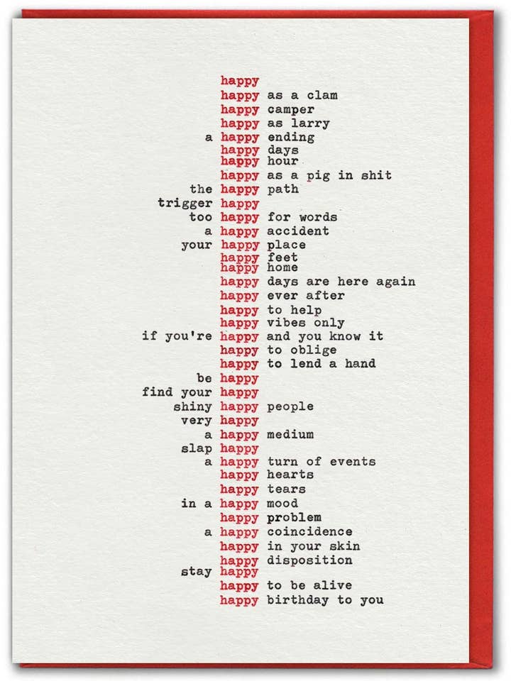 Lustige Geburtstagskarte - Glückwunschkarte von Hayden Kays für den Großhandel von Brainbox Candy