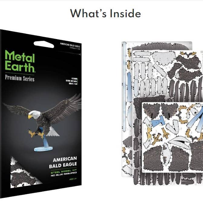 American Bald Eagle Premium Series Metal Earth for wholesale by Metal Earth