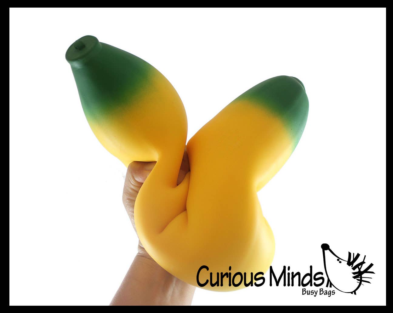 Curious Minds Toys - Vendita all'ingrosso Giocattolo squishy - Bambini e neonati - Jumbo Doh Banana Frutto Morbido Ripieno di Soffice Fluff da Stringere Squishy2