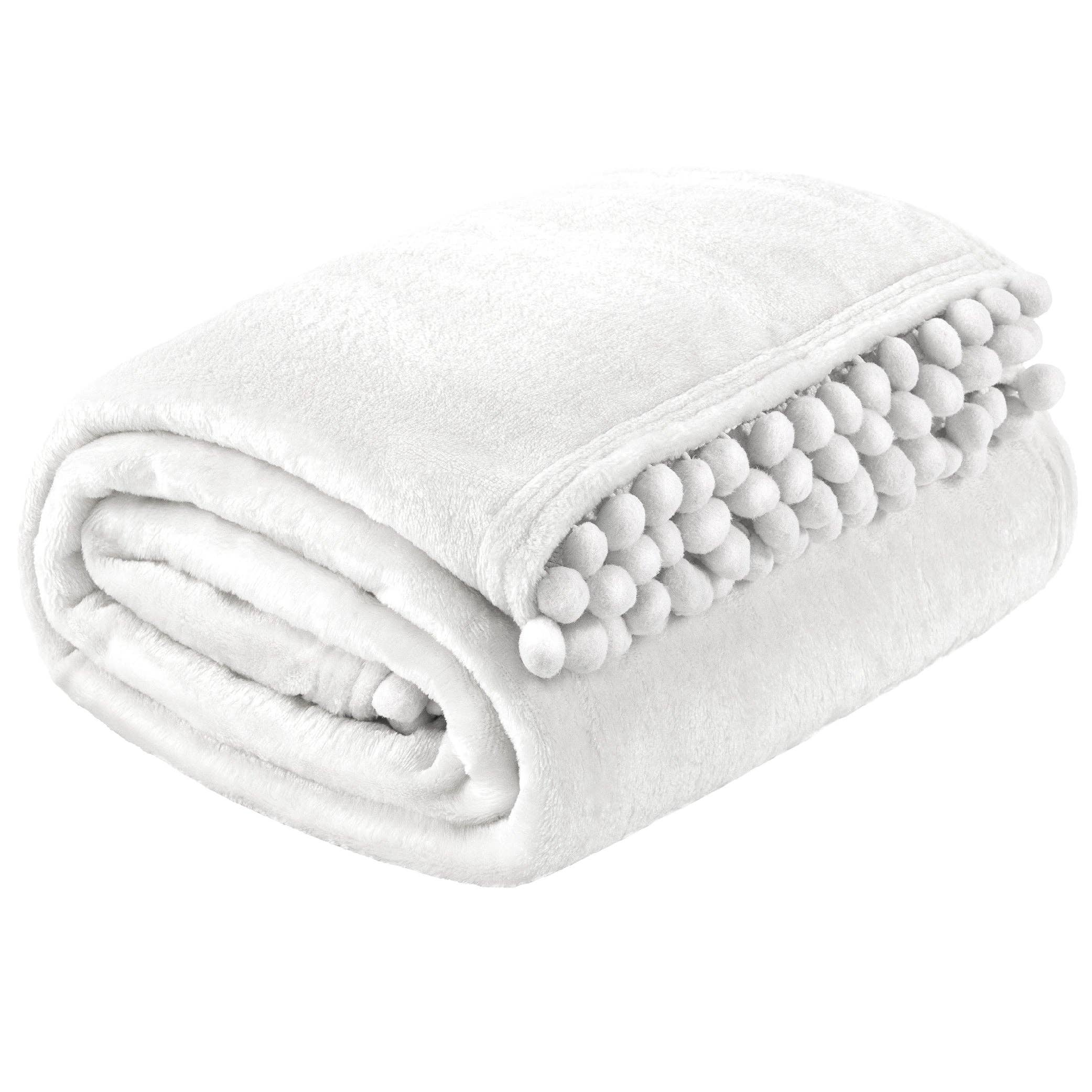 Pavilia – wholesale Prydnadsfilt – Filt med pompom-fransar117