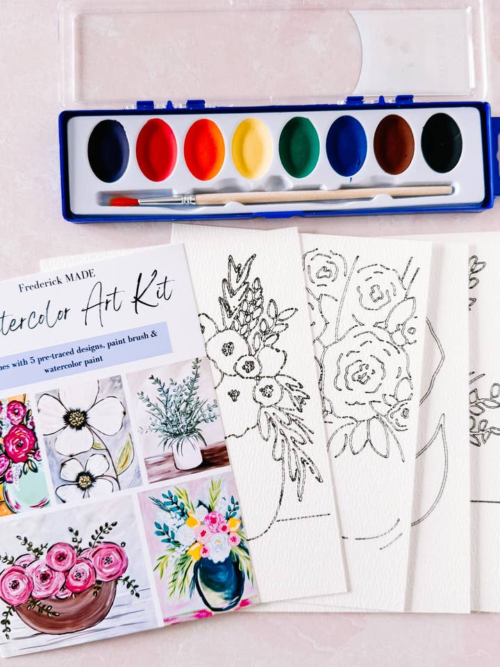 Floral MINI Watercolor Kit for wholesale by Sweet As Sugarcane