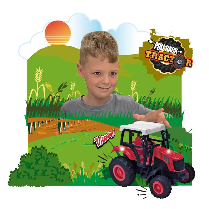 Deluxebase - Wholesale Toy Car/Truck - Kids - Transcast - Pull-Back Diecast Tractors3