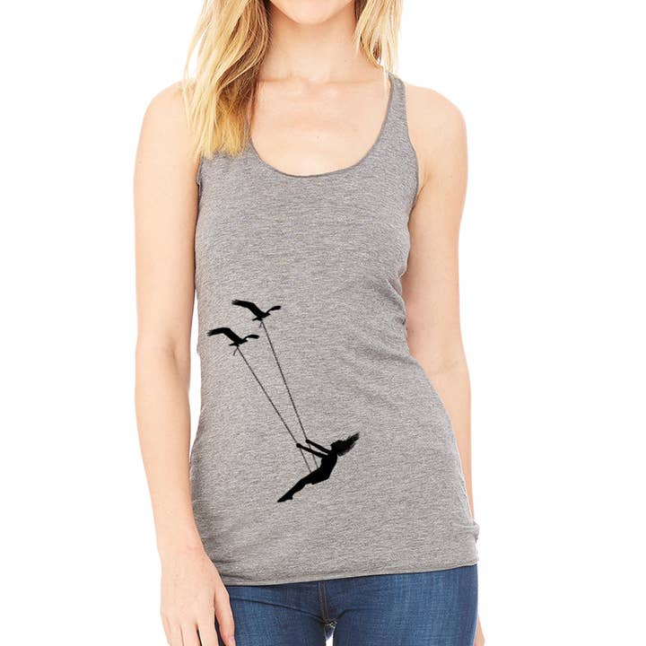 Flying Bird Swing Racerback-Tanktop für den Großhandel von MISSION THREAD CLOTHING