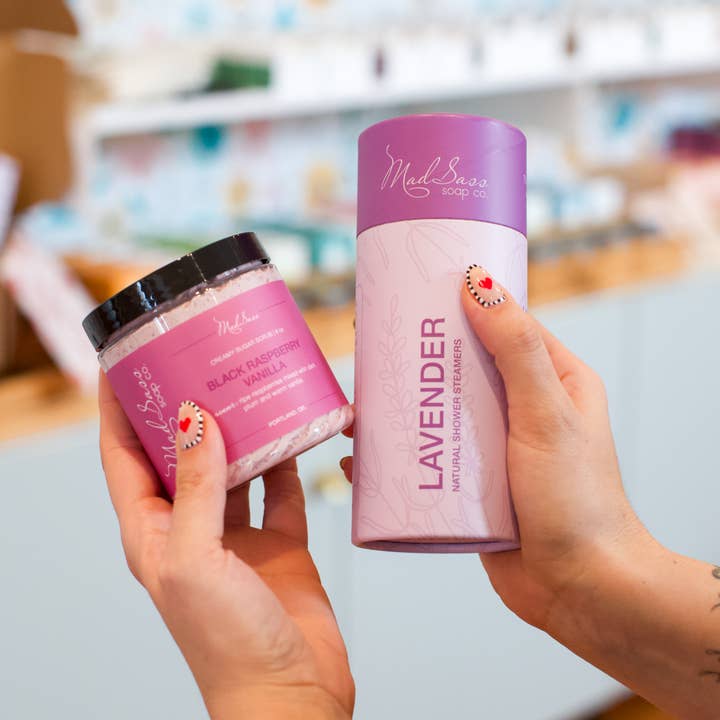 Mad Sass Soap Co - Wholesale Shower Steamer/Bomb - Lavender (Pack of 5) - Shower Steamers5