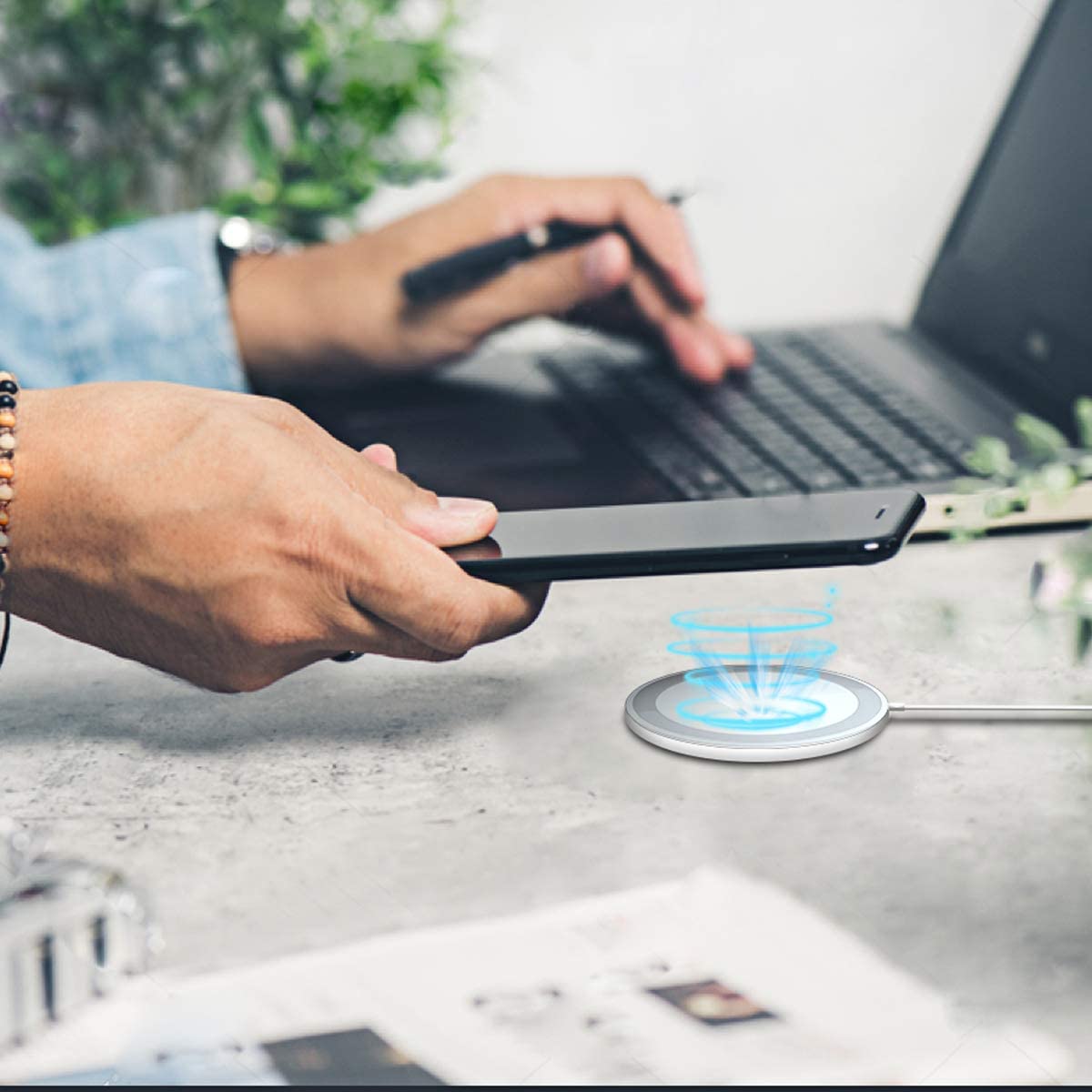 AICase - Wholesale Portable Charger - AICase Wireless Charger for iPhone and Galaxy Compatible with MagSafe Magnetic Charger6