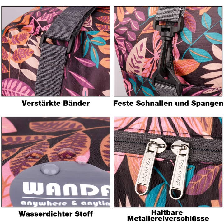 wandf - Wholesale Weekender Bag - Unisex - 40L Travel Duffel Bag Nylon Carry on Weekender Overnight39