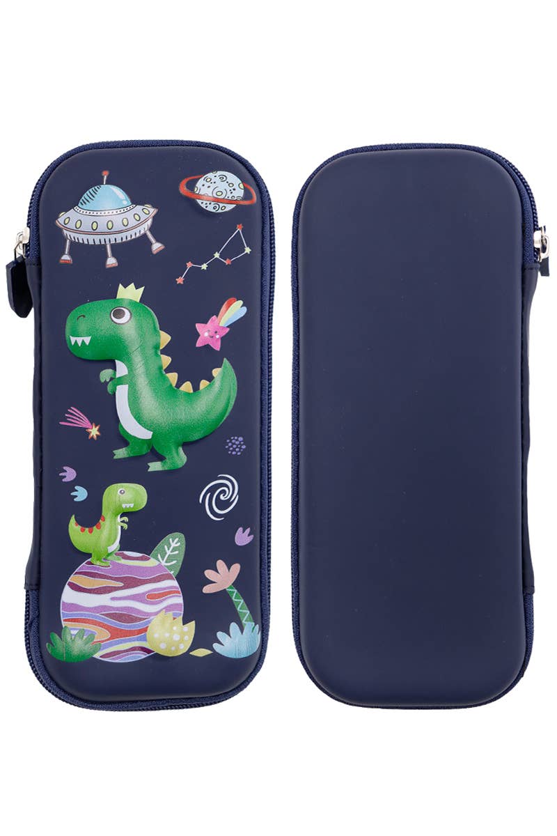 Cap Zone - Wholesale Pencil Case/Pouch - Little Boys Dinosaur Galaxy Embossed School Pencil Case6