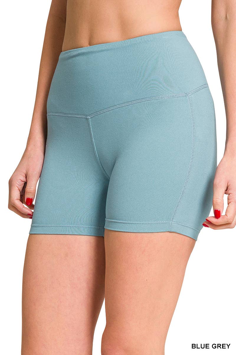 42POPS – Calções atléticos – Mulher por atacado – "...._ CALÇÕES DE CICLISTA COM CINTURA LARGA EM MICROFIBRA ESCOVADA"2