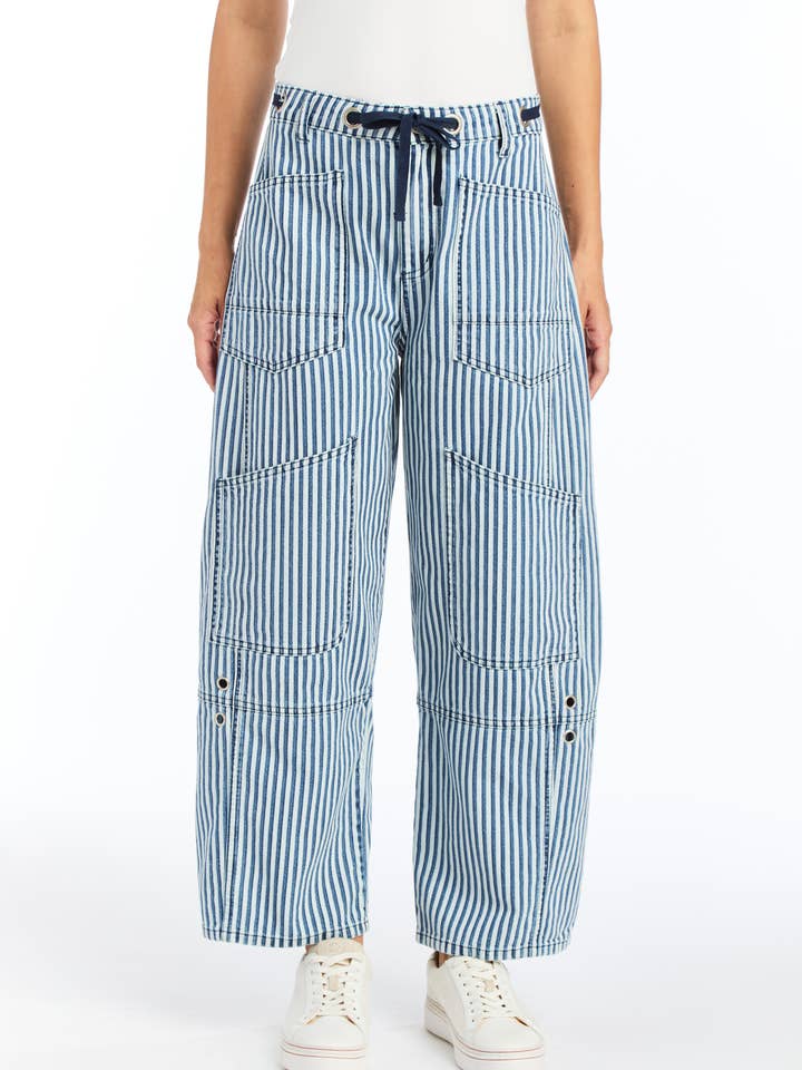 KVINDER-ØJENLÅG TALJE LAPPET BRED BEN/97045-B8GF for engroshandel hos Tractr Jeans