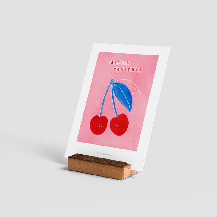 Just Cool Design - Vente Cartes d'amitié - Mini impression artistique Better Together | Carte d'amitié