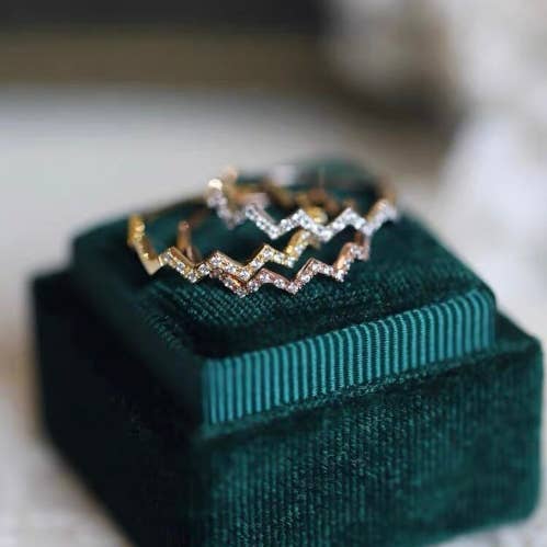 925 Sterling Silver Wave Ring for wholesale by happyzzzsu