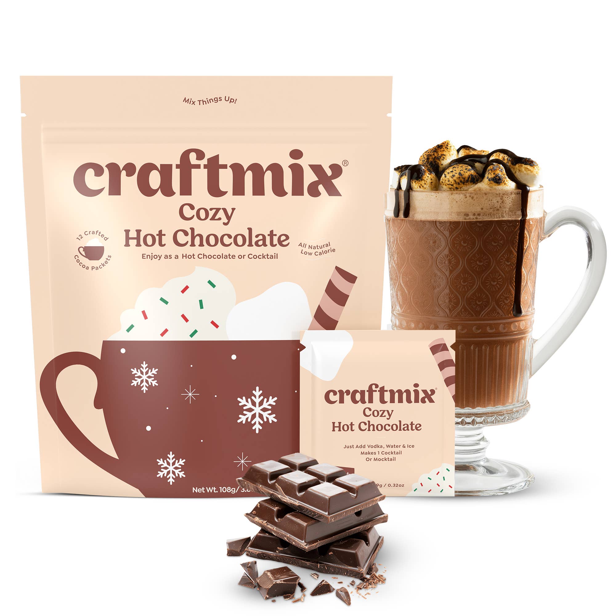 Craftmix – wholesale Varm chokladmix/-kit – Craftmix multipack med 12 portioner av varm choklad- & cocktailmix0