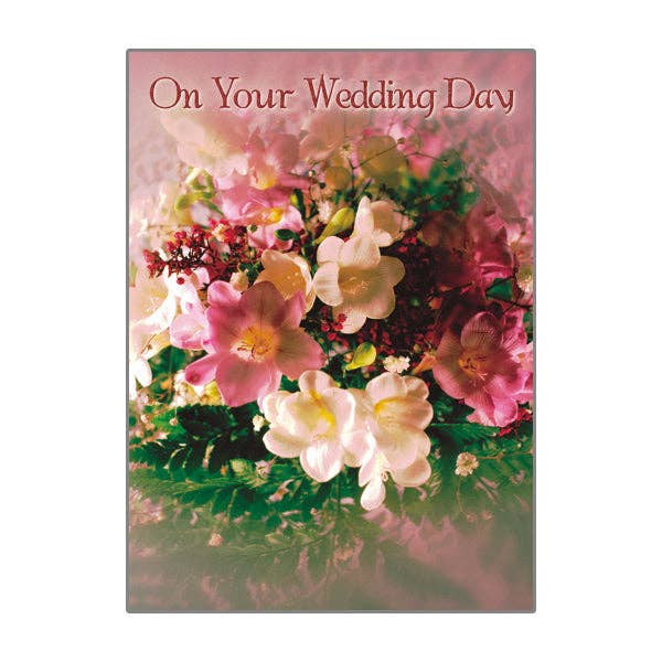 Wedding Bouquet - Faith Wedding Card for wholesale by Legacy