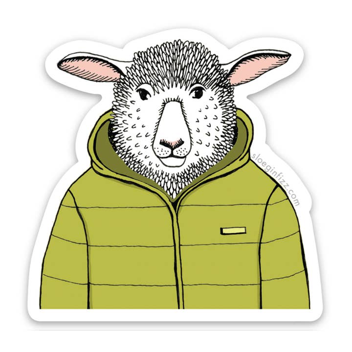 Adesivo con pecora impacchettata per la vendita all'ingrosso da parte di Sloe Gin Fizz