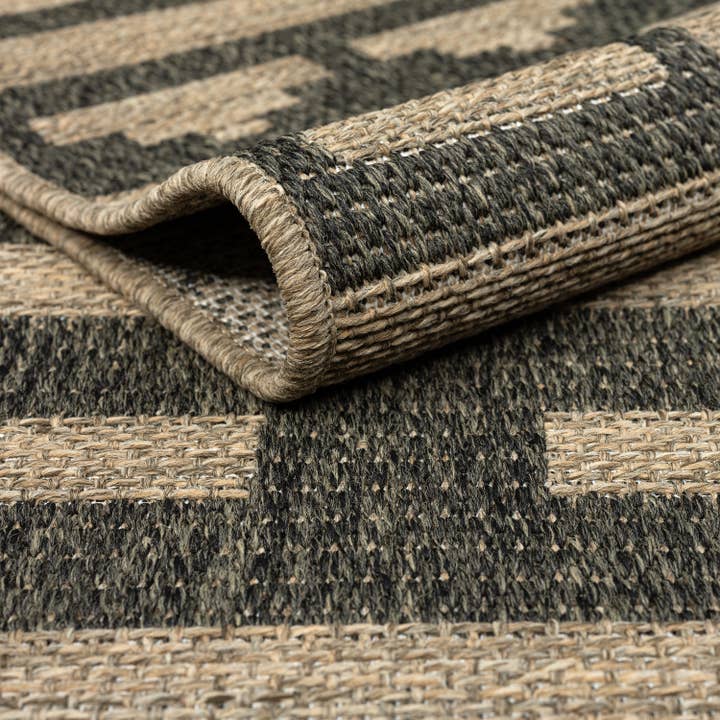 Abani Rugs - Wholesale Area Rug - Abani Rugs Patio Indoor/Outdoor Beige Grey Tribal Area Rug5