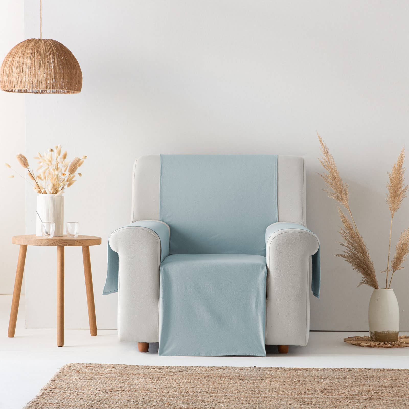 GAMUSI - Wholesale Chair/Sofa Slipcover - Smooth cotton plain sofa cover ALICANTE1