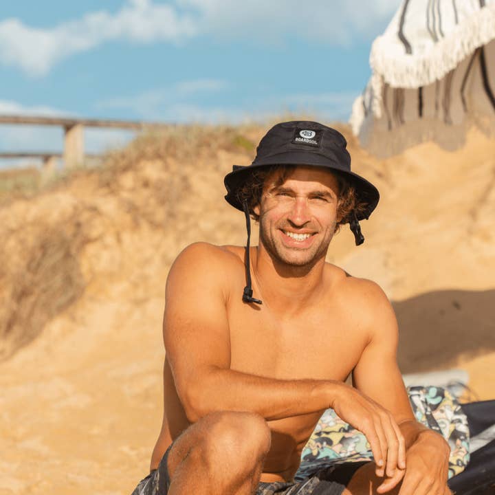 Noir - Chapeau de surf Boardsox pour la vente par Boardsox