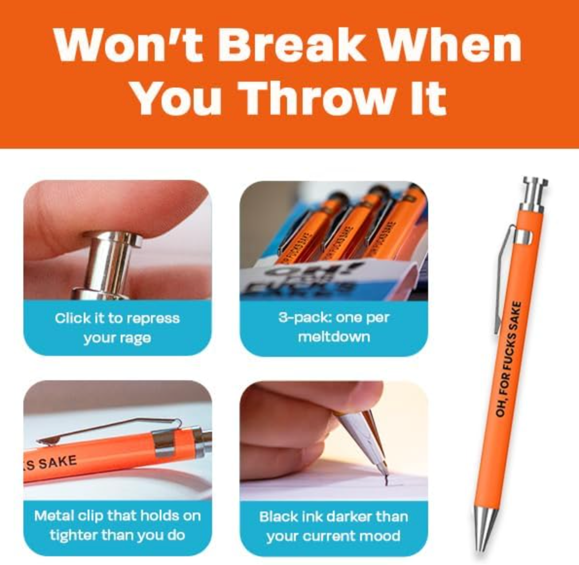 MilkToast Brands - Wholesale Pen - "Oh For Fucks Sake" Pens4